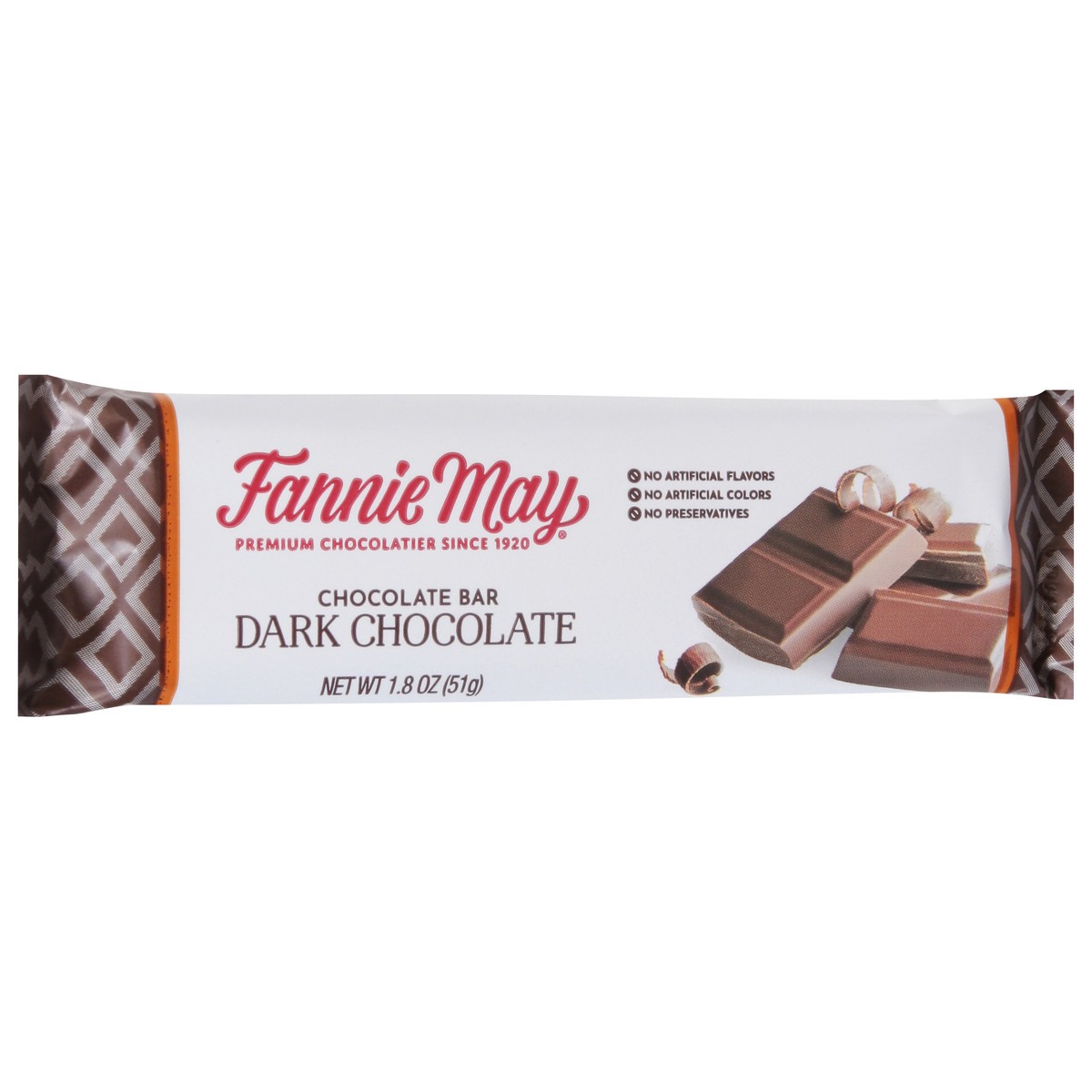 slide 2 of 9, Fannie May Dark Chocolate Bar, 1.8 oz