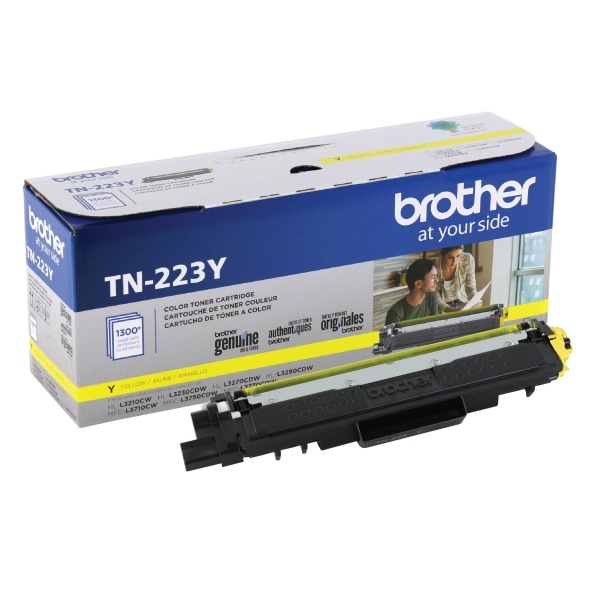 slide 1 of 7, Brother Genuine Tn-223Y Yellow Toner Cartridge, 1 ct