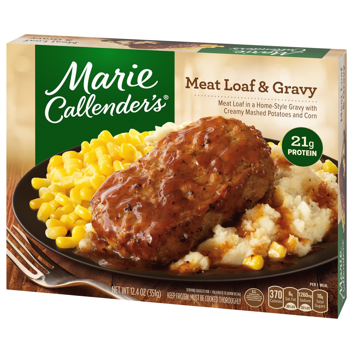 slide 3 of 9, Marie Callender's Meat Loaf & Gravy 12.4 oz, 12.4 oz