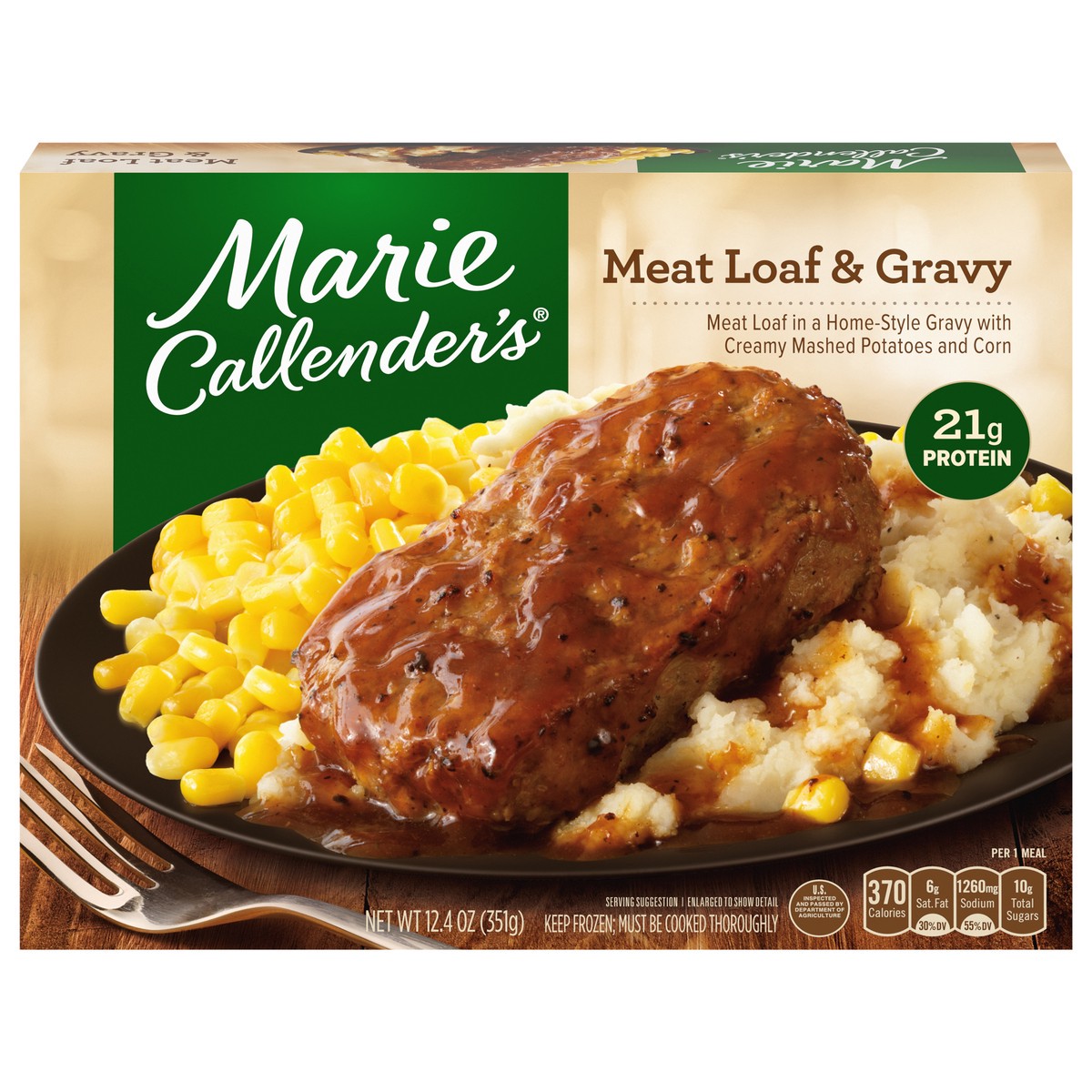 slide 1 of 9, Marie Callender's Meat Loaf & Gravy 12.4 oz, 12.4 oz