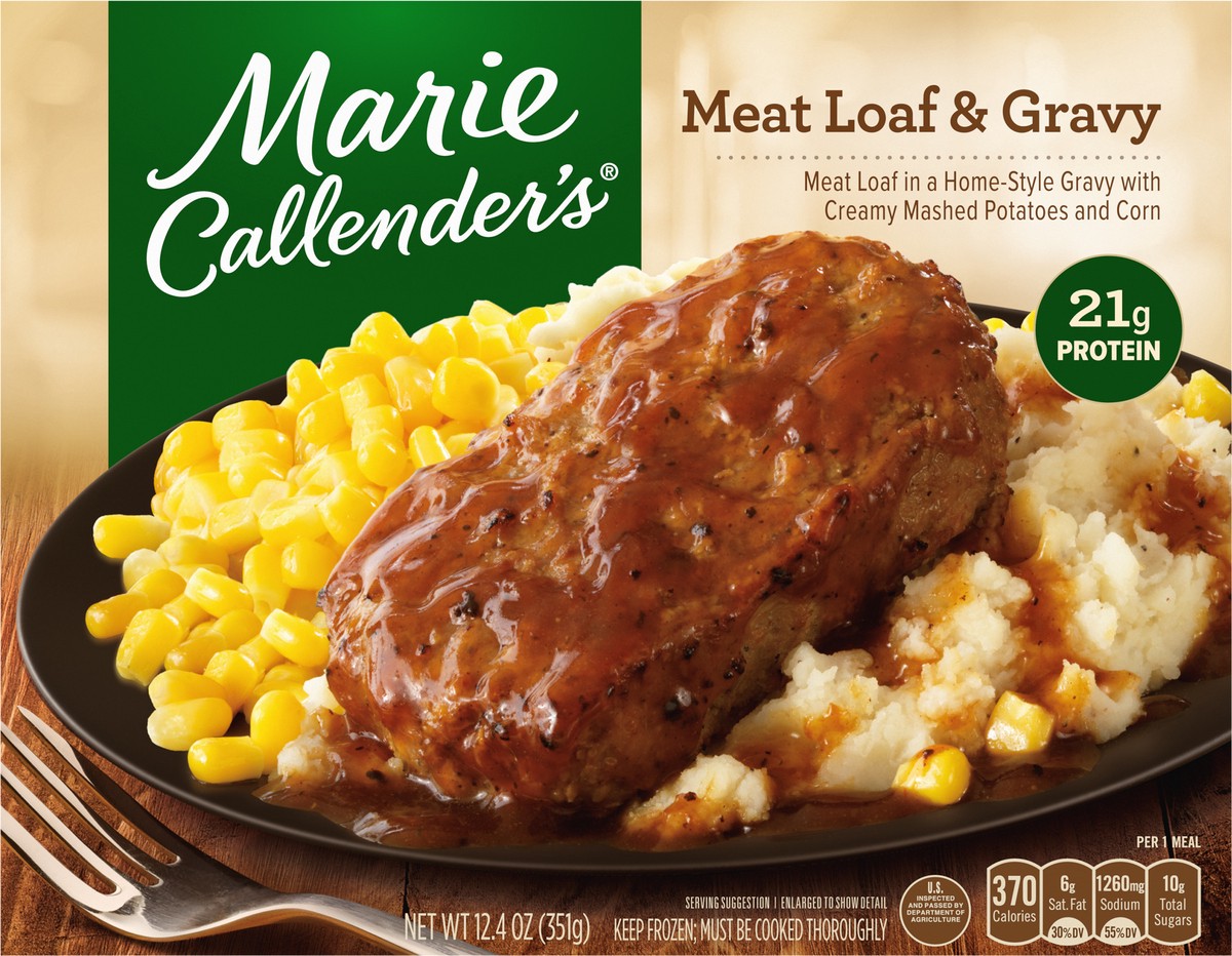 slide 8 of 9, Marie Callender's Meat Loaf & Gravy 12.4 oz, 12.4 oz