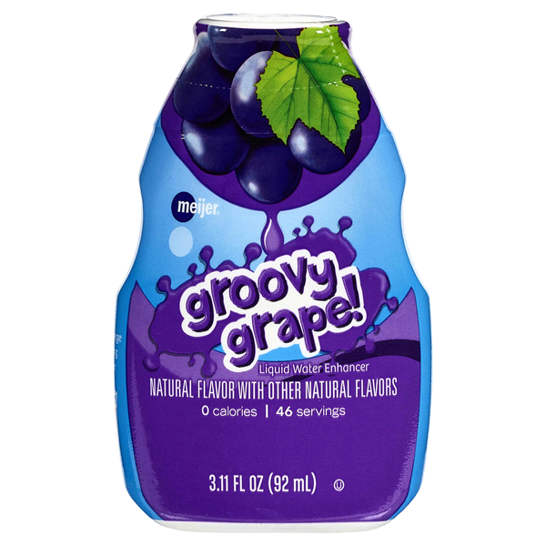 slide 1 of 2, Meijer Groovy Grape! Liquid Water Enhancer, 3.11 FL, 3.11 oz