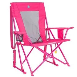GCI Outdoor Comfort Pro Rocker Portable Rocking Camping Chair - Sport Pink