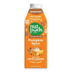 nutpods Unsweetened Pumpkin Spice Creamer - 25.4 fl oz
