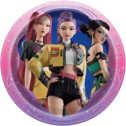 KPop Demon Hunters Round 7" Disposable Snack Plates 8ct