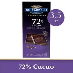 Ghirardelli Intense Dark 72% Cacao Chocolate Bar - 3.5 Oz