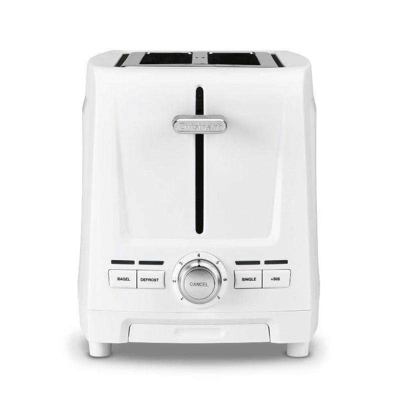 slide 1 of 7, Cuisinart 2-Slice XL Slot Toaster White CPT-1200W, 1200W