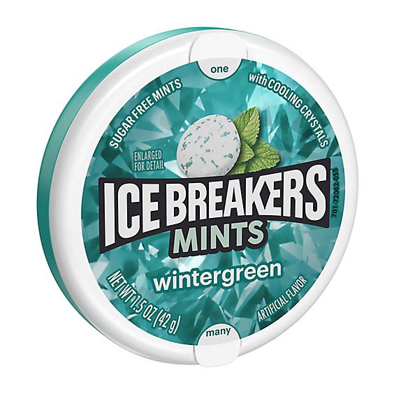 slide 1 of 6, Ice Breakers Wintergreen Sugar Free Mints Tin - 1.5 Oz, 1.5 oz