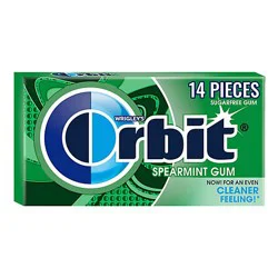 Orbit Sugar Free Chewing Gum Spearmint Single Pack - 14 Count