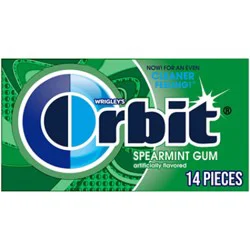 Orbit Sugar Free Chewing Gum Spearmint Single Pack - 14 Count