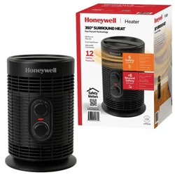 Honeywell 360 Surround Fan-Forced Heater Black