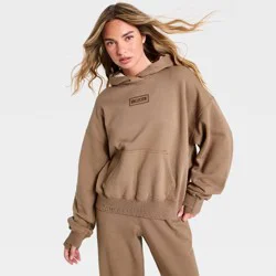 Women's Fleece Hoodie - Brown M The Hollister Collection at Target