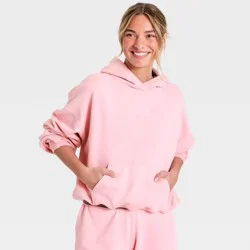Women's Fleece Hoodie - Pink M The Hollister Collection at Target