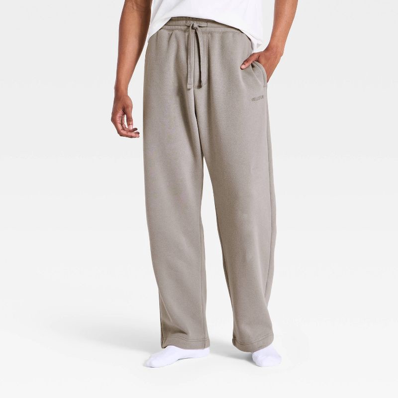 slide 1 of 4, Men's Fleece Sweatpants - Gray L The Hollister Collection at Target, 1 ct