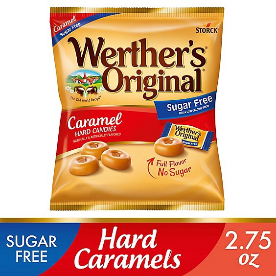 slide 1 of 6, Werther's Original Hard Sugar Free Caramel Candy - 2.75 Oz, 2.75 oz