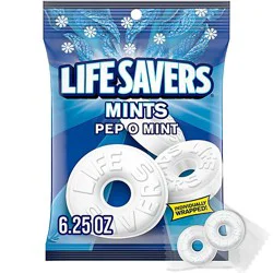 Life Savers Hard Candy Pep O Mint Bag - 6.25 Oz