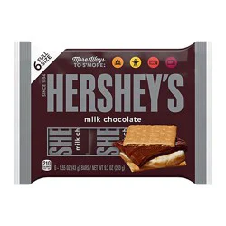 Hersheys Milk Chocolate Candy Bars 6 Count - 1.55 Oz