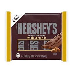 Hershey's Milk Chocolate With Whole Almonds S'mores Candy Bars - 6-1.45 Oz