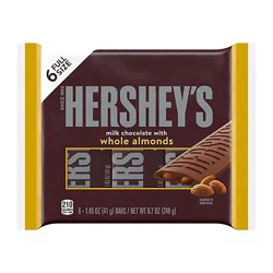 Hershey's Milk Chocolate With Whole Almonds S'mores Candy Bars - 6-1.45 Oz