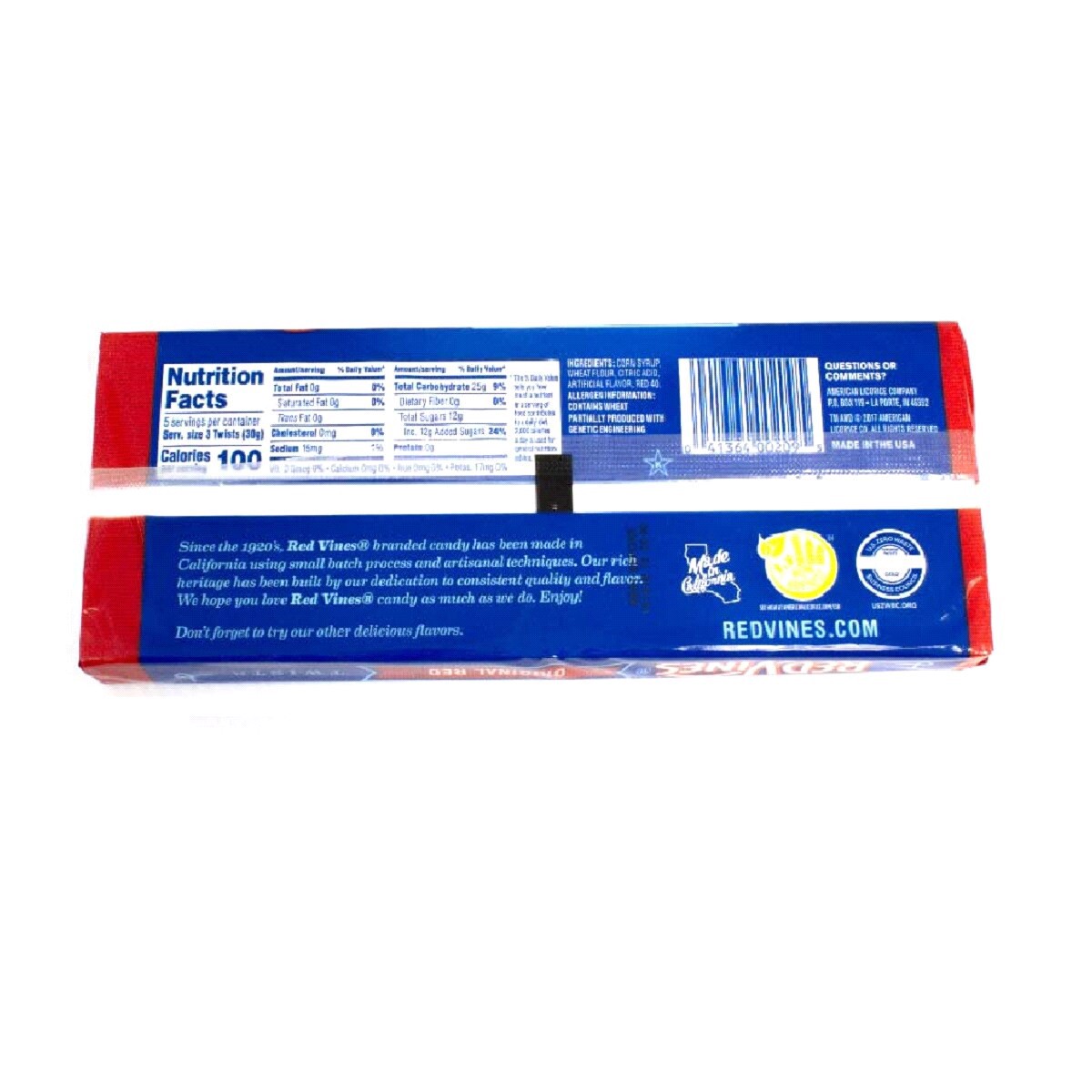 slide 7 of 9, Red Vines Original Red Licorice Twists, 5oz Tray, 1 ct