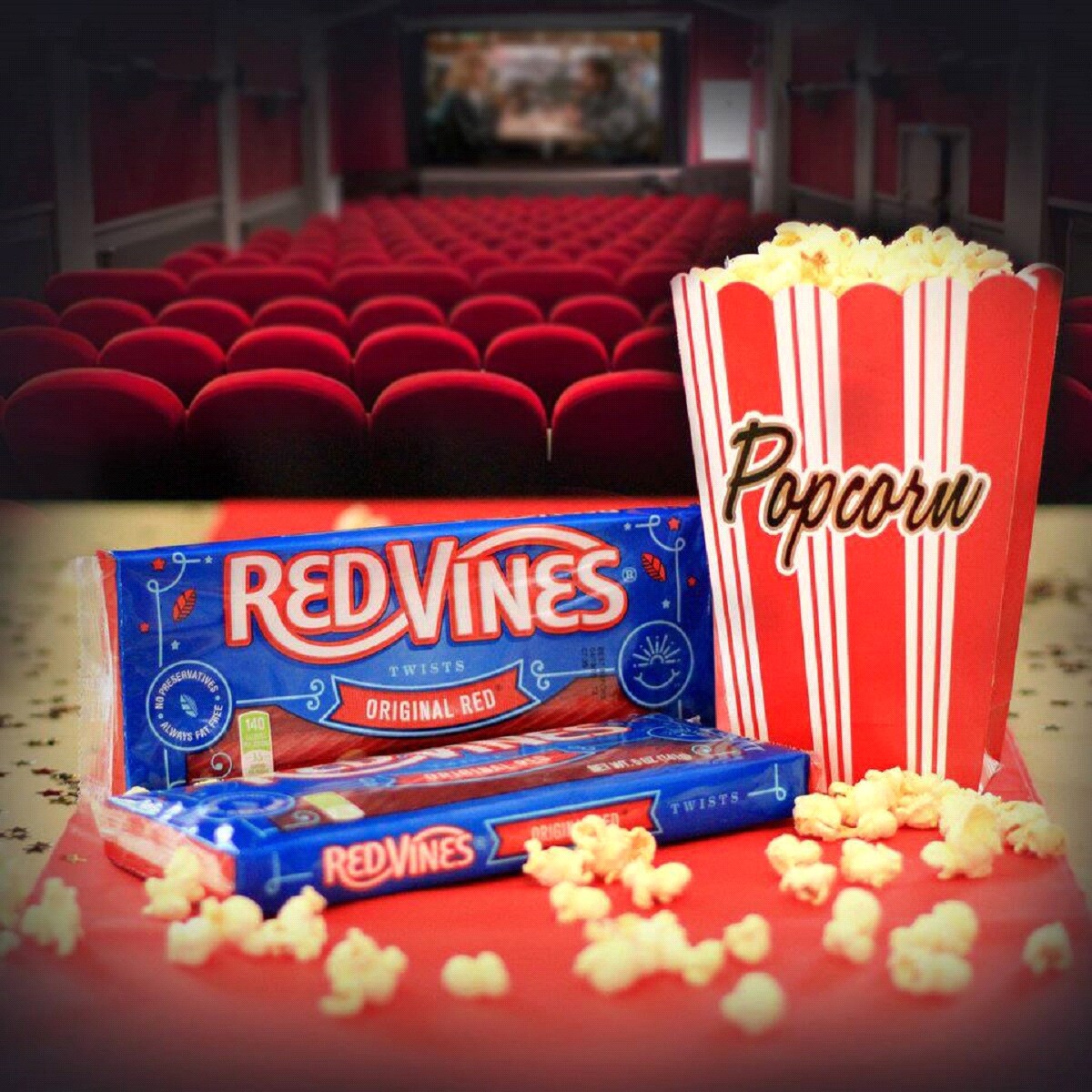 slide 3 of 9, Red Vines Original Red Licorice Twists, 5oz Tray, 1 ct