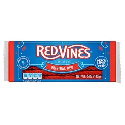 Red Vines Twists Chewy Candy Licorice Original Red Tray - 5 Oz