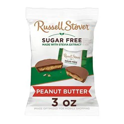 Russell Stover Sugar Free Peanut Butter Cup Chocolate Candy Bag - 3 Oz