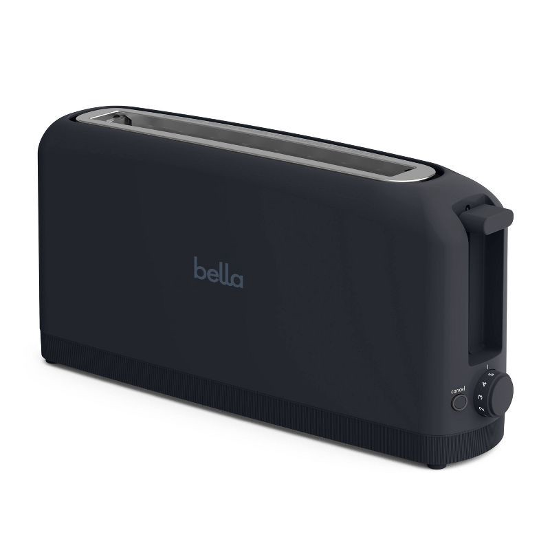 slide 1 of 10, bella Housewares bella 2-Slice Slim Toaster Slate, 1 ct