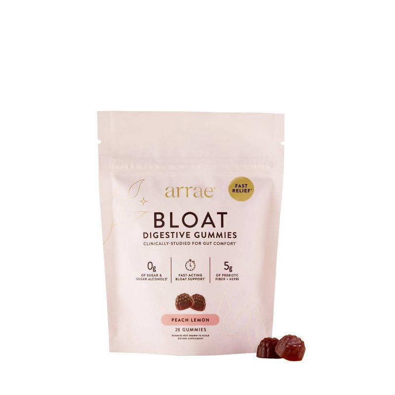 slide 1 of 9, Arrae Multivitamin Bloat Gummies - Peach Lemon, 1 ct