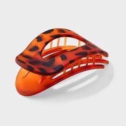 Tortoise Print Oval Shape Shovel Hair Clip - Universal Thread™ Brown