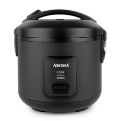 Aroma 8 Cup Rice Cooker Black
