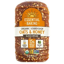 The Essential Baking Company Organic Sourdough Oats & Honey Thin Sliced Bread - 20.48oz