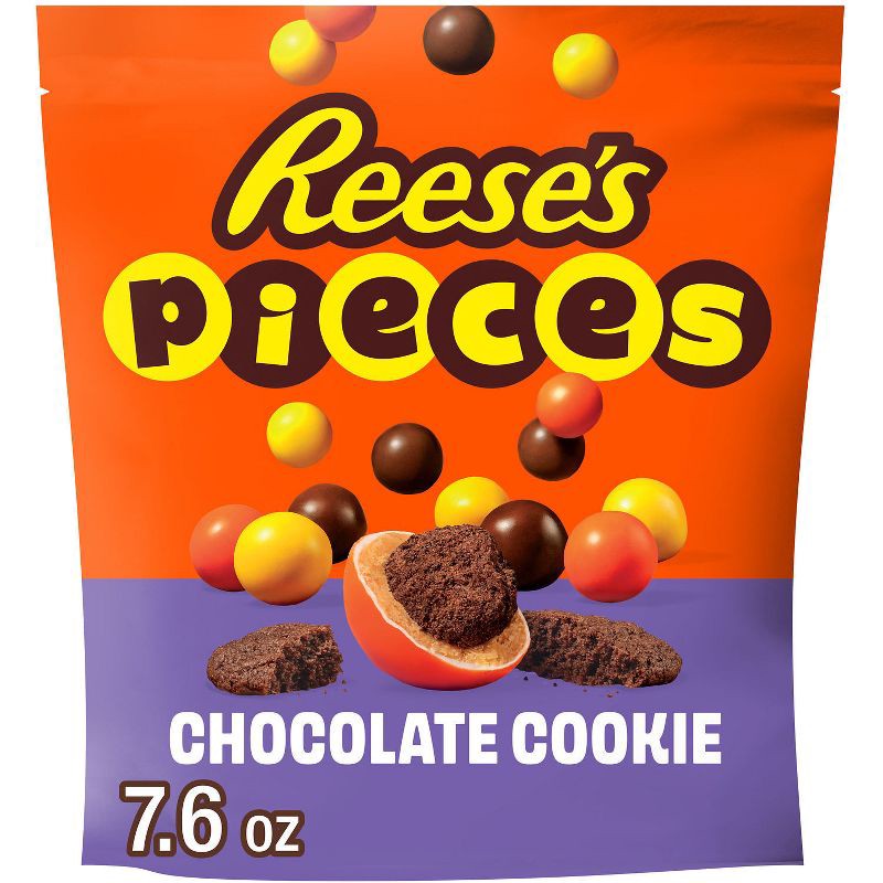 slide 1 of 7, Reese's Pieces Chocolate Cookie and Peanut Butter in a Crunchy Shell Candy - 7.6oz, 7.6 oz