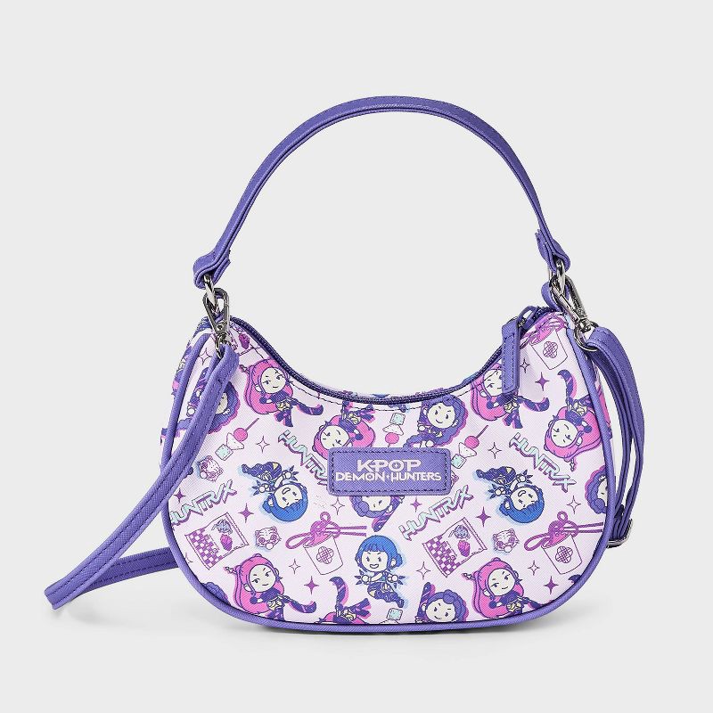 slide 1 of 4, Netflix KPop Demon Hunters Shoulder Purse - Lilac/Purple, 1 ct