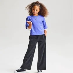 Girls' Short Sleeve Boxy T-Shirt - Cat & Jack™ Bright Purple L