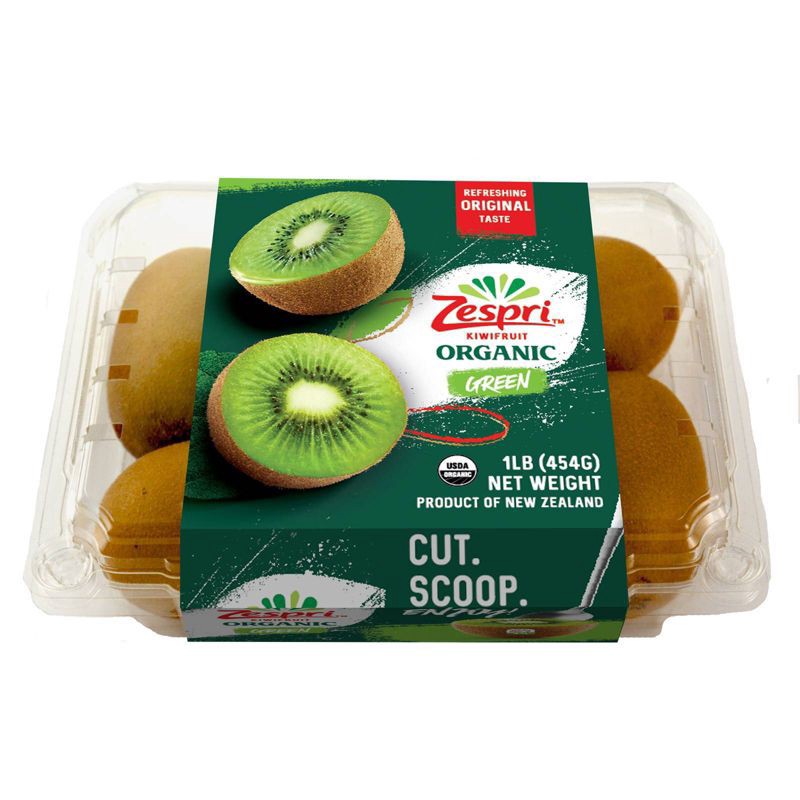 slide 1 of 4, Zespri Fresh Organic Green Kiwi Fruit - 1lb, 1 lb