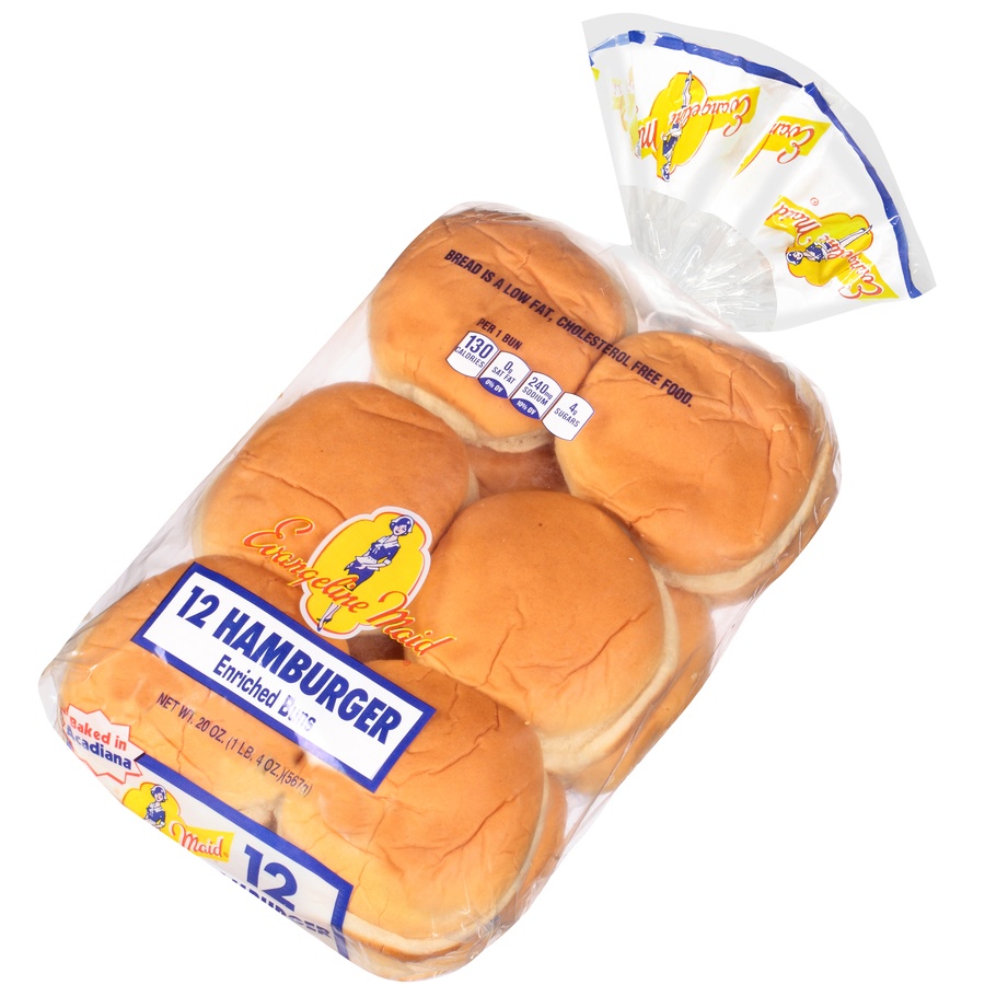 slide 3 of 8, Evangeline Maid Hamburger Buns, 12 ct