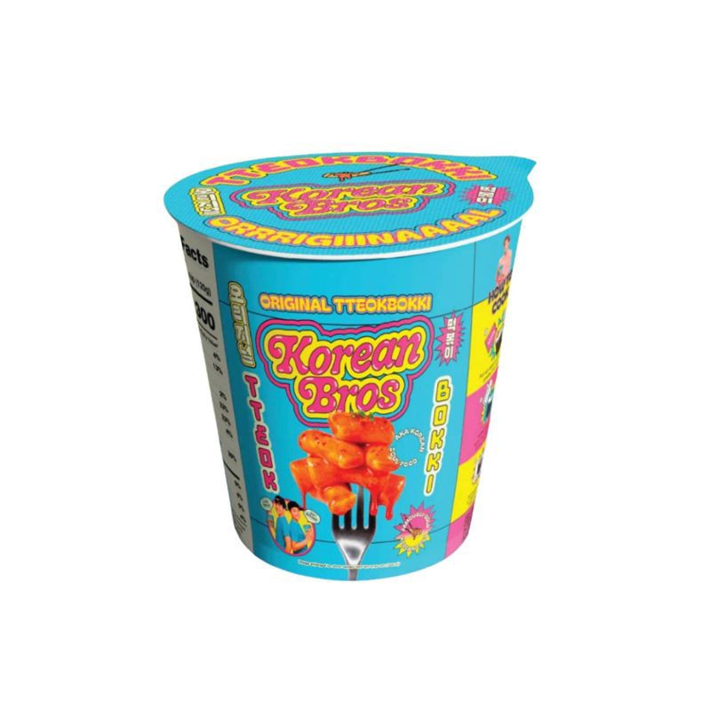 slide 1 of 3, Korean Bros Tteobokki Original Cup - 4.23oz, 4.23 oz