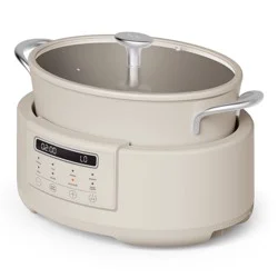 bella Housewares Multi 7qt 10-in-1 Multi Cooker Oatmilk