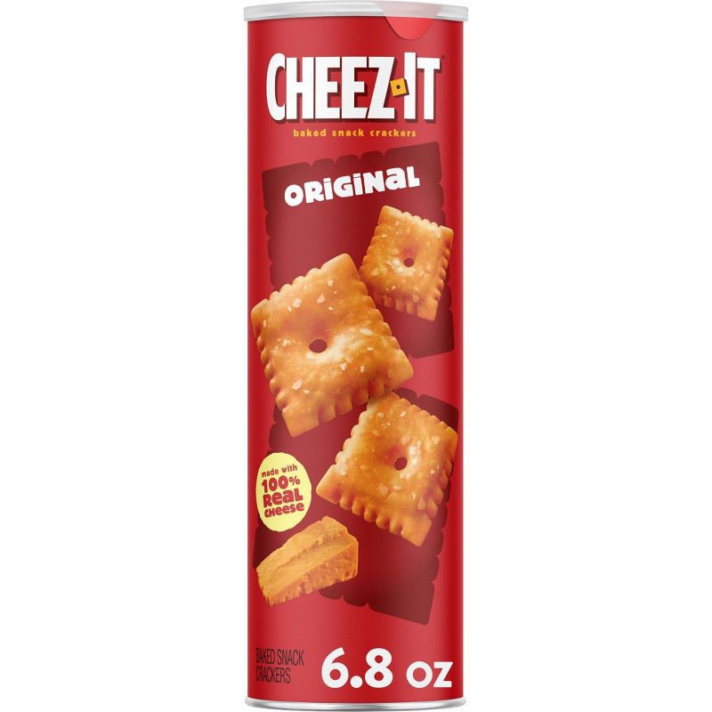slide 1 of 7, Cheez-It Original Baked Snack Crackers Can - 6.8oz, 6.8 oz