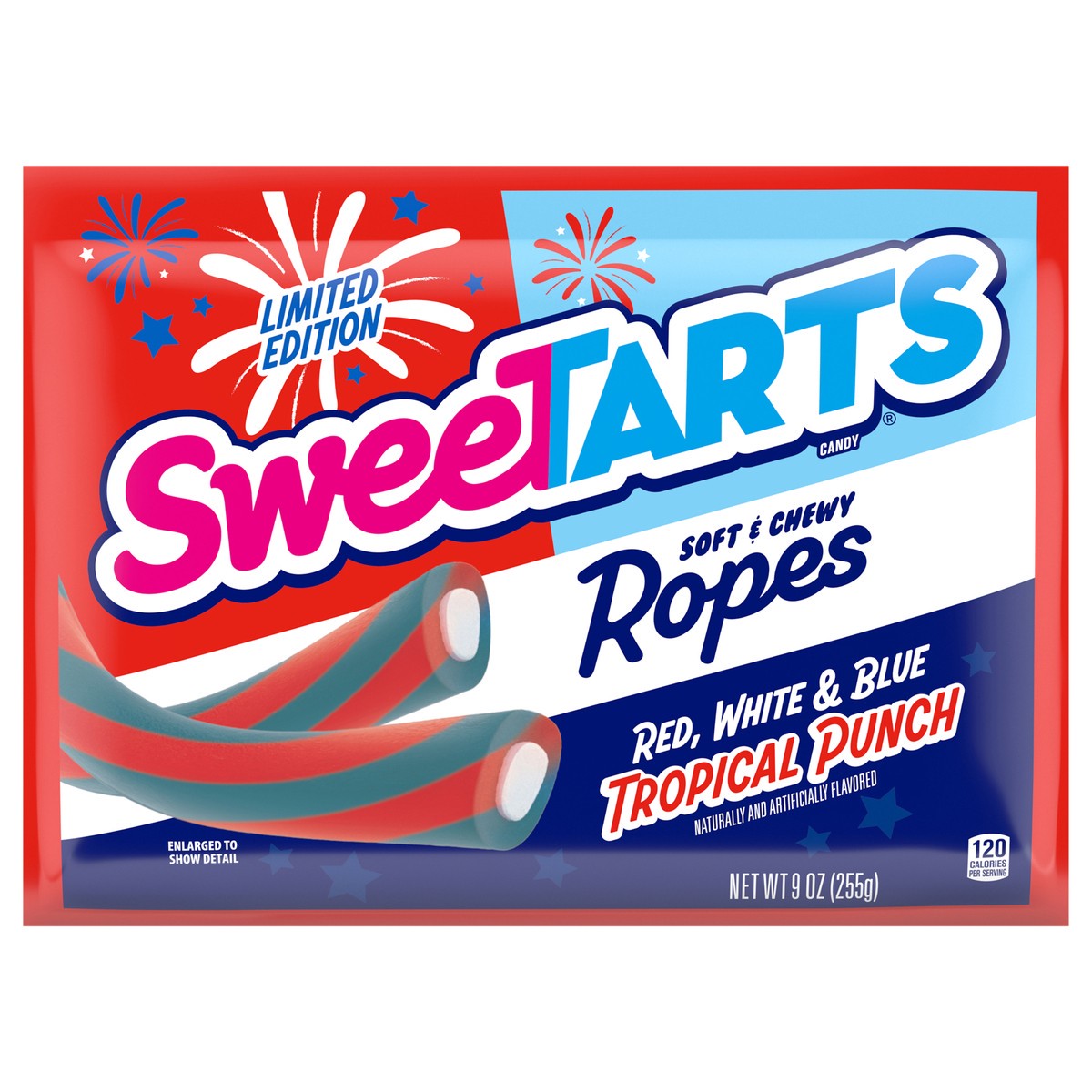 slide 1 of 4, Sweetart Ropes Rwb, 9 oz