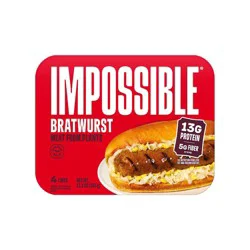 Impossible Plant-Based Bratwurst Sausage Links - 13.5oz/4ct