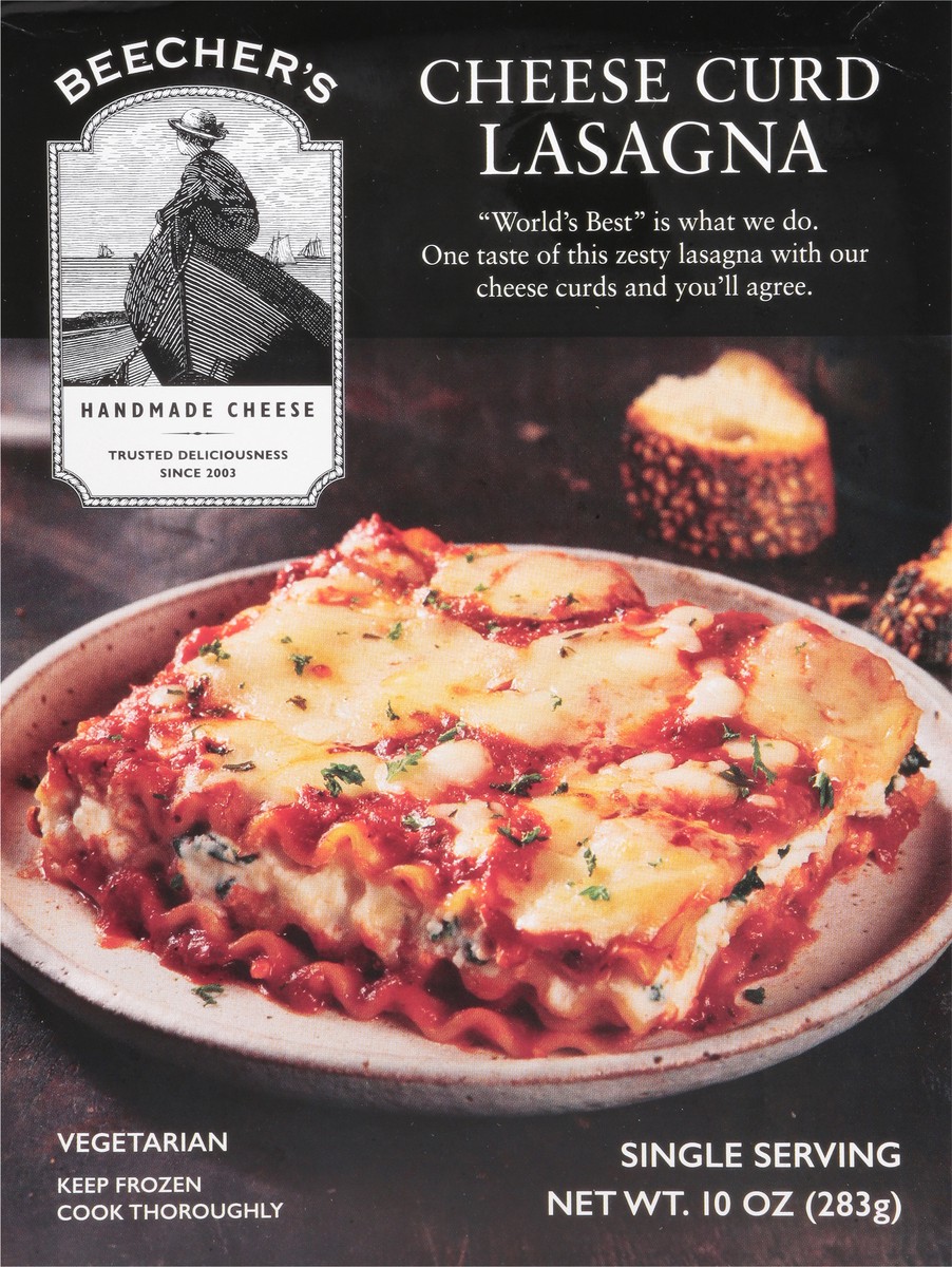 slide 9 of 14, Beecher's Vegetarian Cheese Curd Lasagna 10 oz, 10 oz