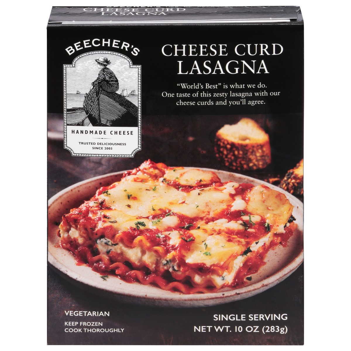 slide 12 of 14, Beecher's Vegetarian Cheese Curd Lasagna 10 oz, 10 oz