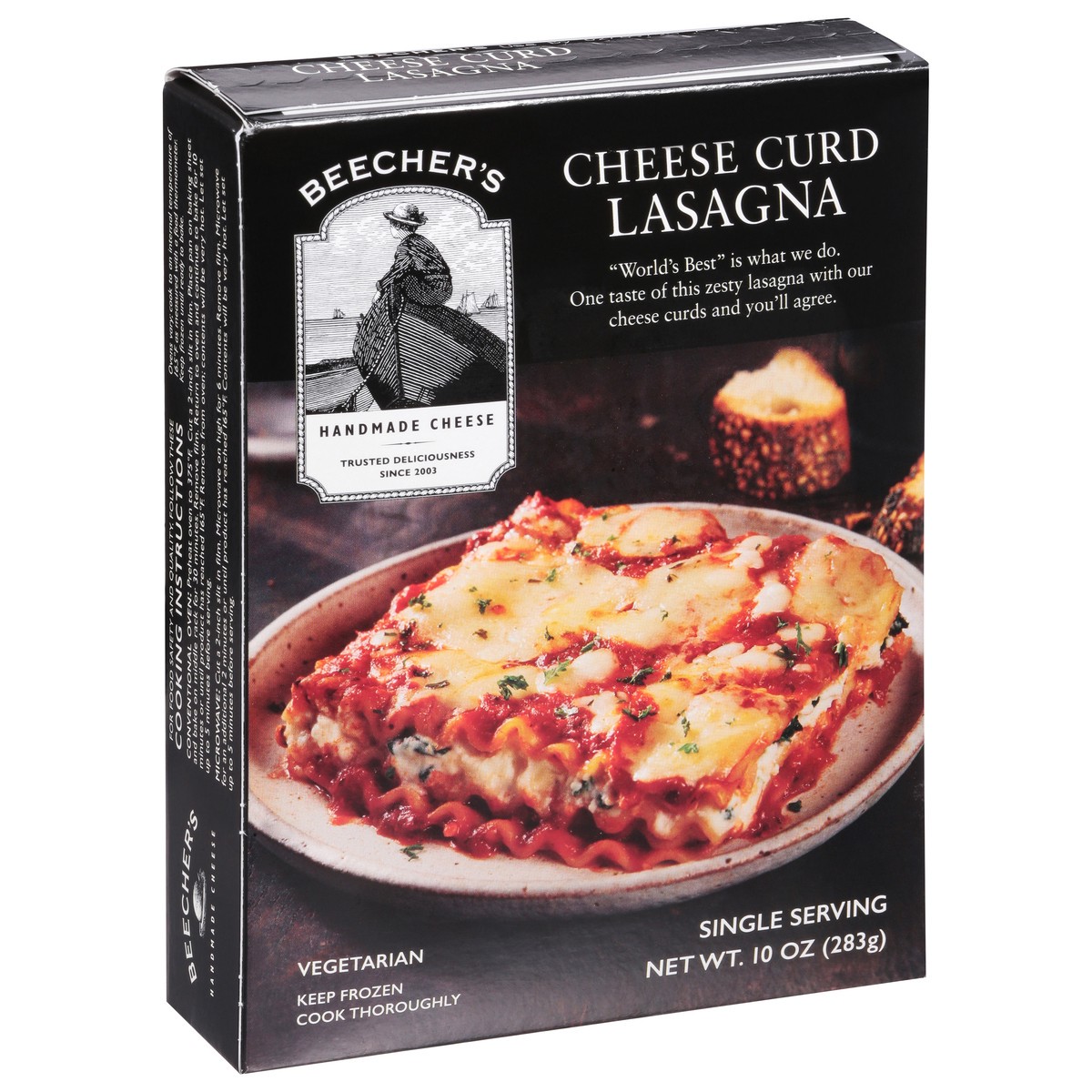 slide 7 of 14, Beecher's Vegetarian Cheese Curd Lasagna 10 oz, 10 oz