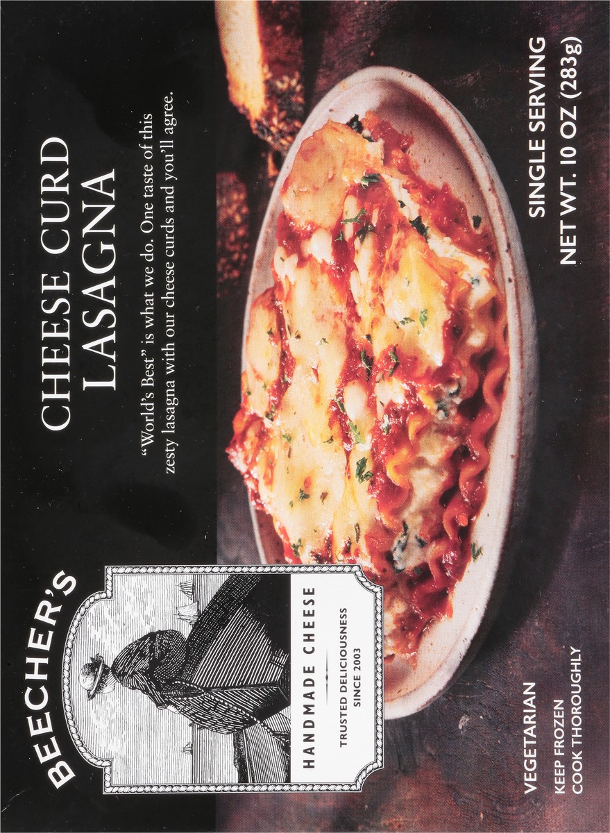 slide 14 of 14, Beecher's Vegetarian Cheese Curd Lasagna 10 oz, 10 oz