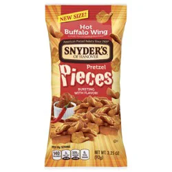 Snyder's of Hanover Hot Buffalo Wing Flavored Pretzel Pieces, 3.25 Oz