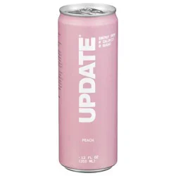Update Peach Energy Drink - 12 fl oz