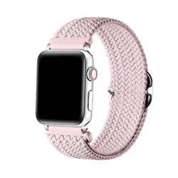 Posh Tech Woven Nylon Band for Apple Watch - Frost Pink
