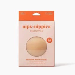 Nips by Nippies Women's Reusable Adhesive Nipple Covers - Cream A-C